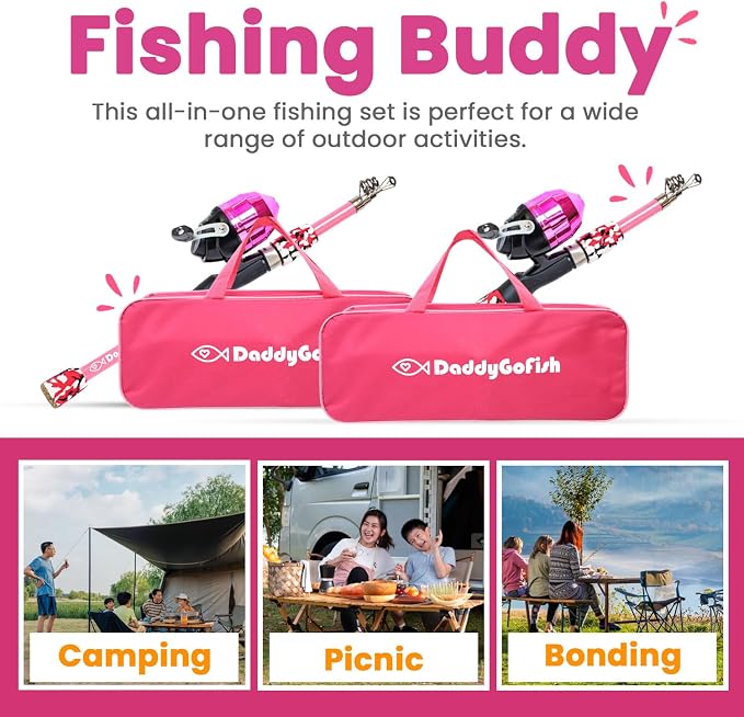 DaddyGoFish Kids Fishing Pole