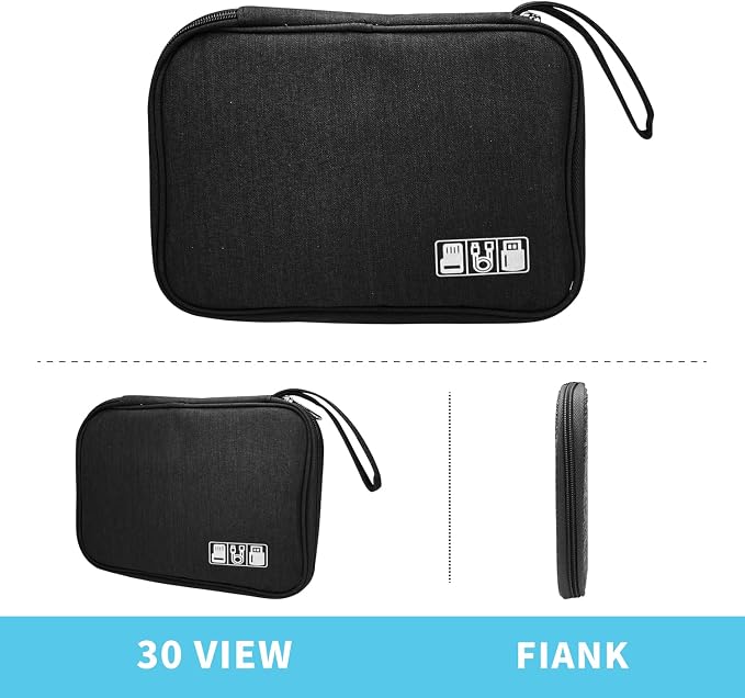 Electronics Organizer Travel Case, Electronic Accessories Storage Bag, Portable