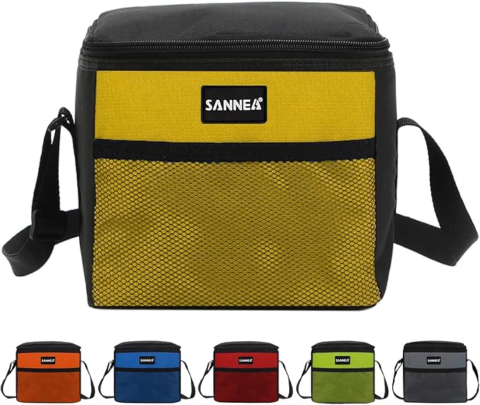 6 Can/5L Lunch Bag for Women Men Portable Lunch Box Small Cooler Bag Soft