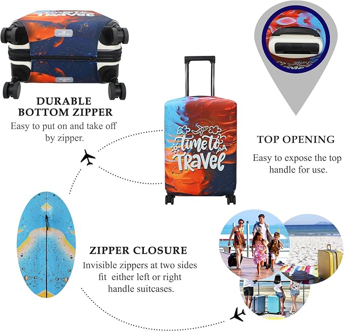 Explore Land Luggage Cover Suitcase Protector Fits 31-32 Inch Case