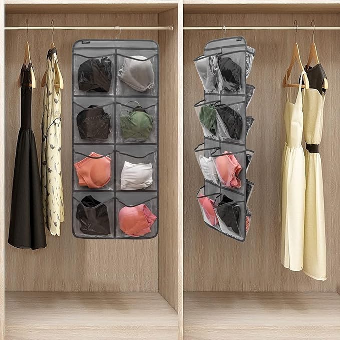 Dual-Sided Hanging Closet Organizer