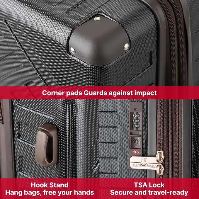 LEGEND WALKER DECK Hardside Expandable Luggage, 26 inch, 5514-59-BK