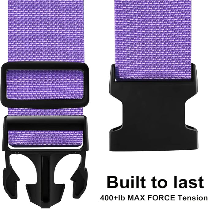 Luggage Straps for Suitcases TSA Approved-2 Pack Bright Personalized Luggage