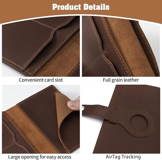 Jack&Chris Genuine Leather Passport Holder