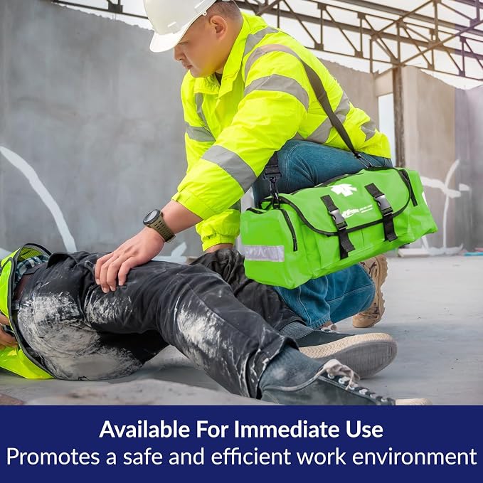 First Aid Kit - Fully Stocked Portable Reflective Bag -First Responder
