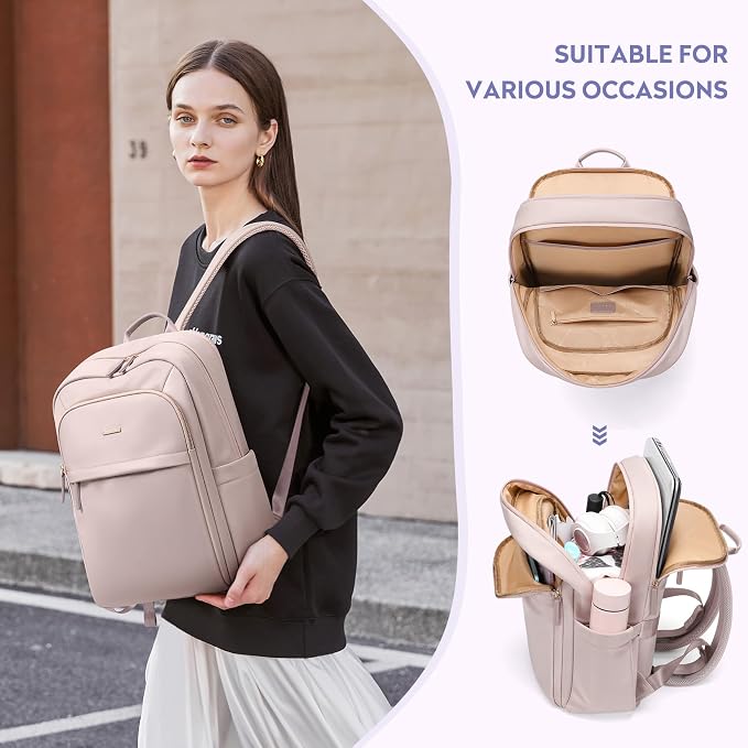 Hiking Travel Backpack for Women Casual Business Weekender Multilayer Laptop Bag