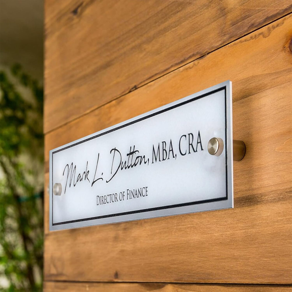 Wall Sign Name Plate - 8x2" Office Sign, Executive CEO Signs, New Job Office Decor, Graduation or Promotion Gift, Holiday Gift, Name Plates For Doors Personalized, Customize Name Plate For Door/1