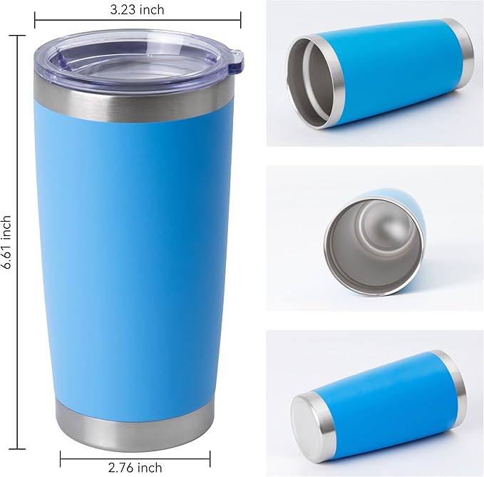 HASLE OUTFITTERS 20oz Stainless Steel Tumblers Bulk, Insulated Travel Cup