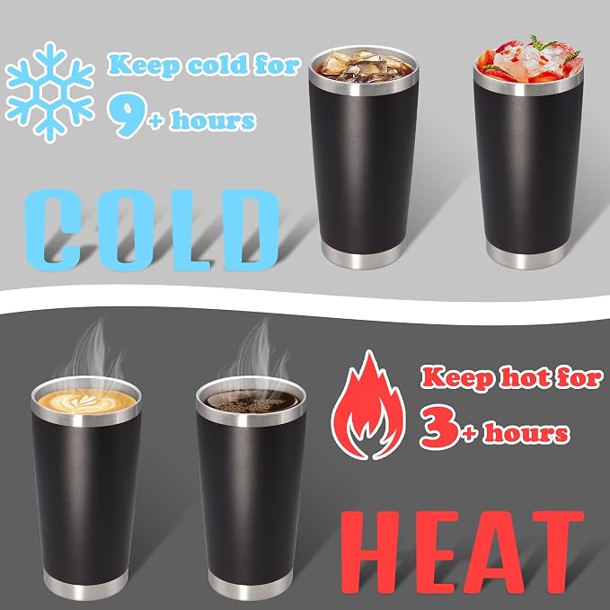 20 oz Tumbler with lid Double Wall Vacuum Insulated Tumblers Stainless Steel