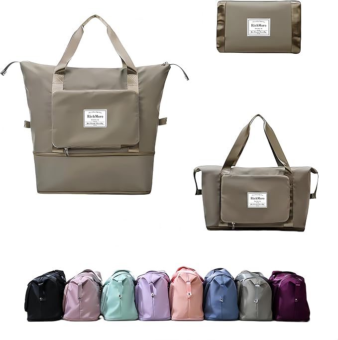 Large Capacity Foldable Travel Bag, Expandable lightweight Carry on Bag