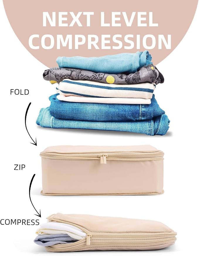 6 Set Compression Packing Cubes