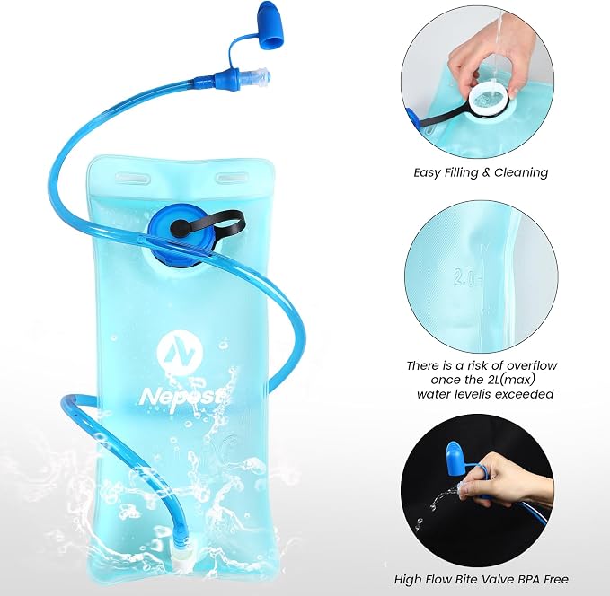 Nepest Hydration Pack Backpack for Women & Men, Lightweight Water Backpack