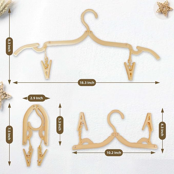 12-Piece Foldable Travel Hangers