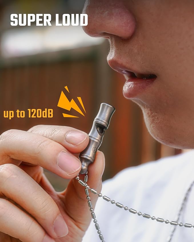 KeyUnity Titanium Emergency Whistle