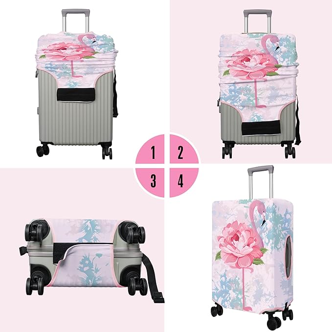 Travel Luggage Cover Suitcase Protector Fits 18-32 Inch Wheel Covers