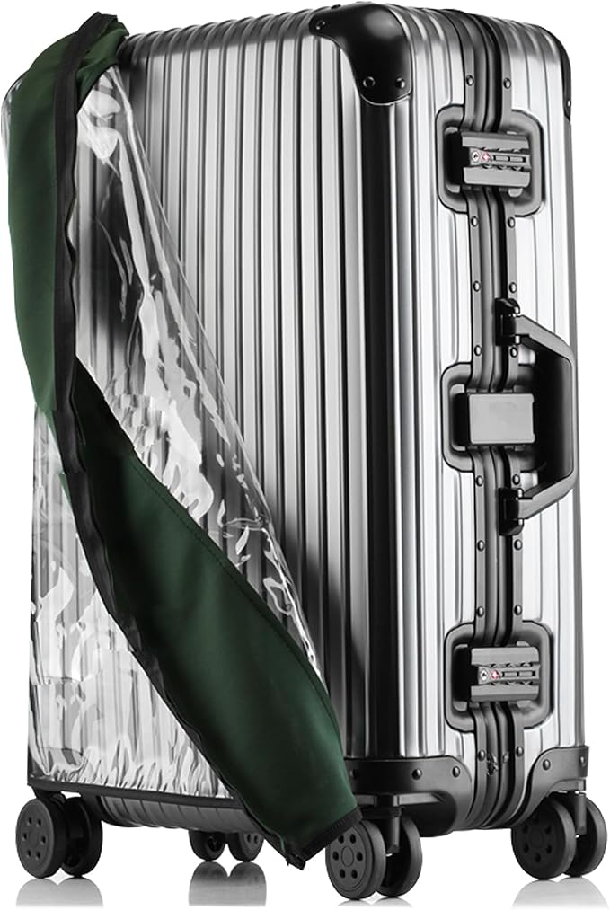 Transparent PVC Suitcase Cover, No Disassembly Required Clear Luggage Protector