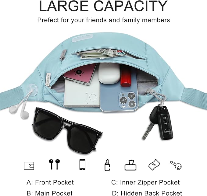 MAXTOP Large Crossbody Fanny Pack