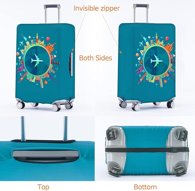Travelkin Luggage Covers For Suitcase Tsa Approved, Suitcase Cover Protector