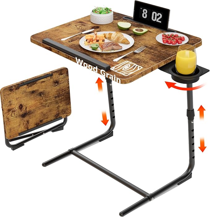 Folding TV Tray Adjustable Dinner