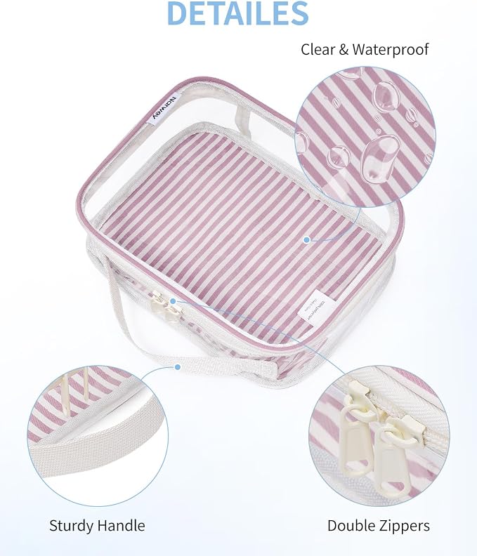 Narwey TSA Approved Clear Toiletry Bag