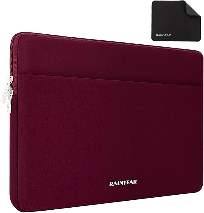 RAINYEAR Laptop Sleeve Case 15.6 Inch, Protective Portable Case