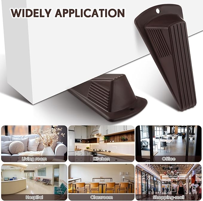 Frienda 2 Pcs Jumbo Door Stoppers Heavy Duty Door Stopper Tall up to 2inch Tall