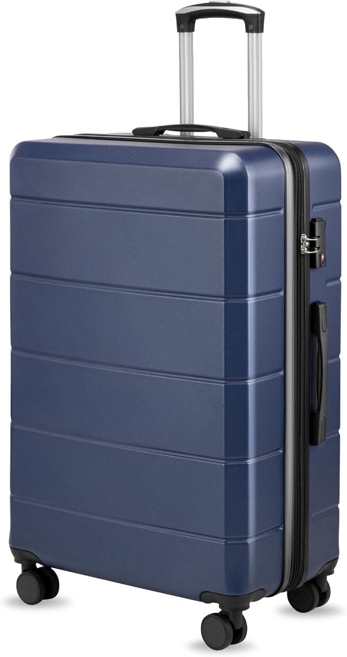 28 Inch Luggage, Expandable Hardside Large Checked Suitcases