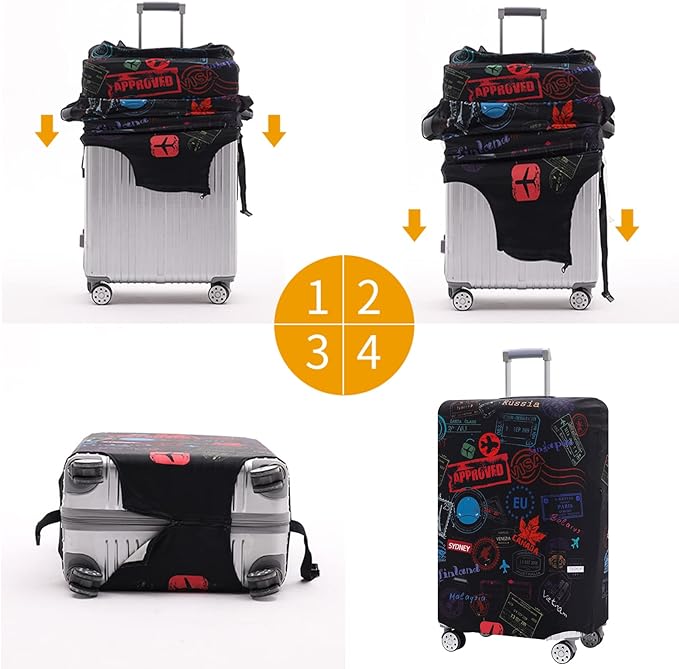 TRAVELKIN more than travel Luggage Cover Washable Suitcase Cover Protector