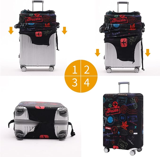 Luggage Cover Suitcase Cover Suitcase Protector Fit 26-28 Inch Luggage