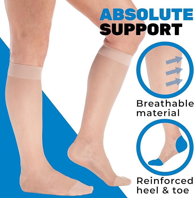 Made in USA - Sheer Compression Socks