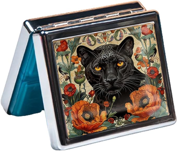 Cute and Portable Metal Pill Organizer – 8 Compartments, Elegant Chrome Finish