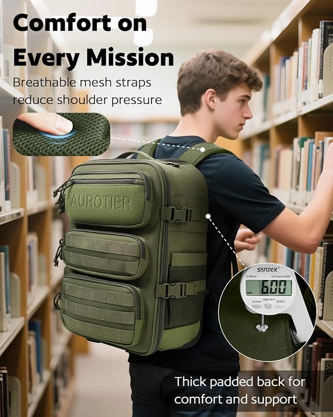 Rolling Tactical Laptop Backpack, Underseat Travel Backpack