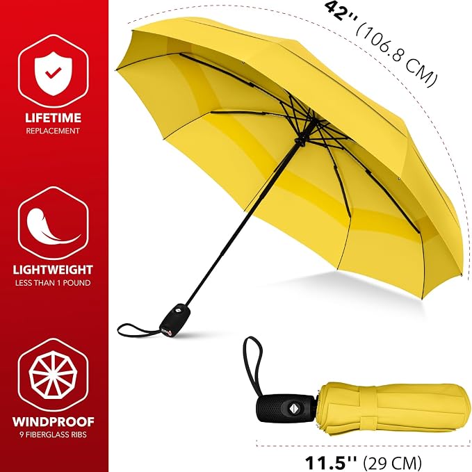 REPEL Windproof Travel Umbrella