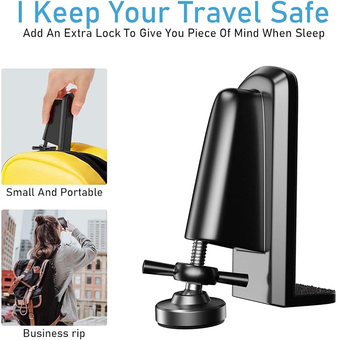 Door Jammer Door Stopper, Portable Door Security Lock