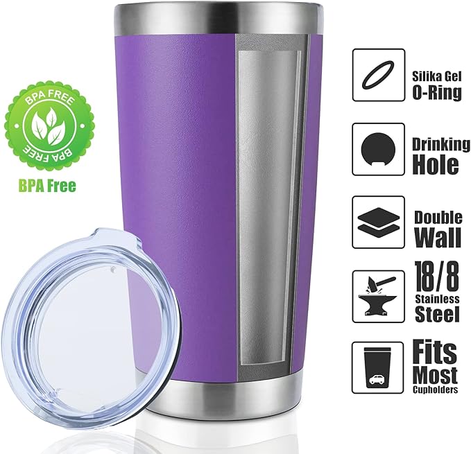 DOMICARE 20oz Stainless Steel Tumbler Bulk