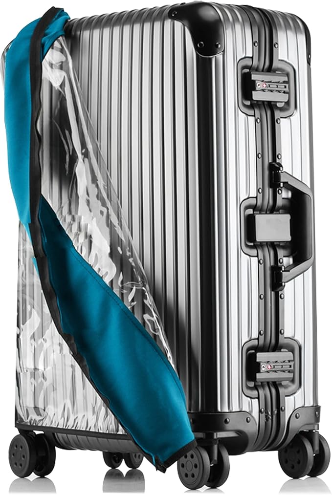 Transparent PVC Suitcase Cover, No Disassembly Required Clear Luggage Protector