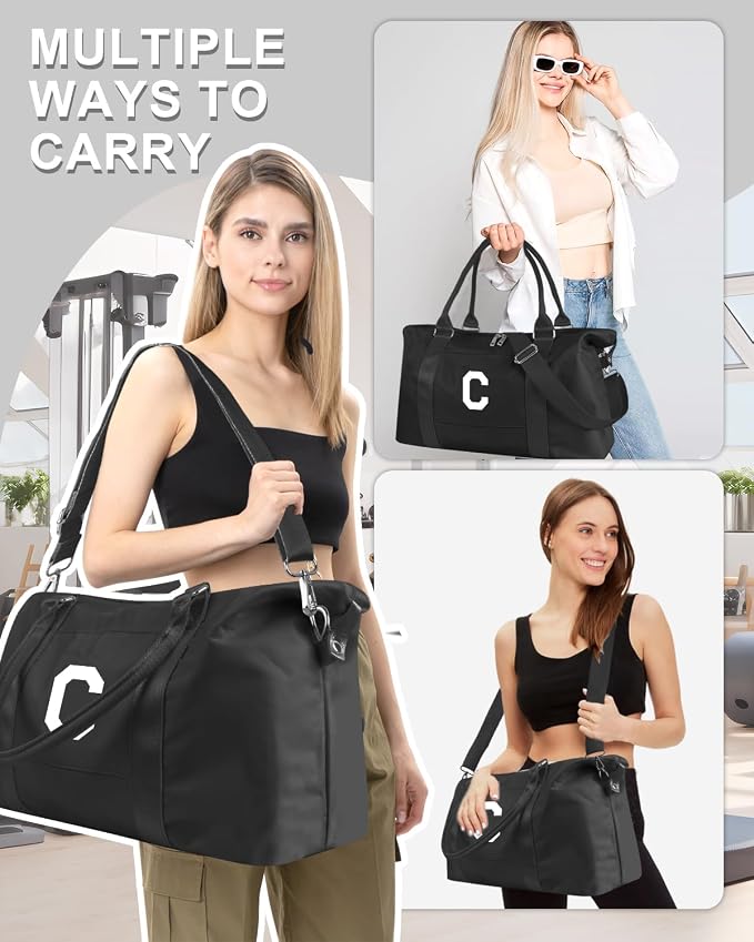 Initial Travel Duffel Bag Sports Gym Bag