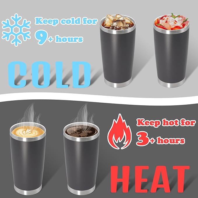 20 oz Tumbler with lid Double Wall Vacuum Insulated Tumblers Stainless Steel