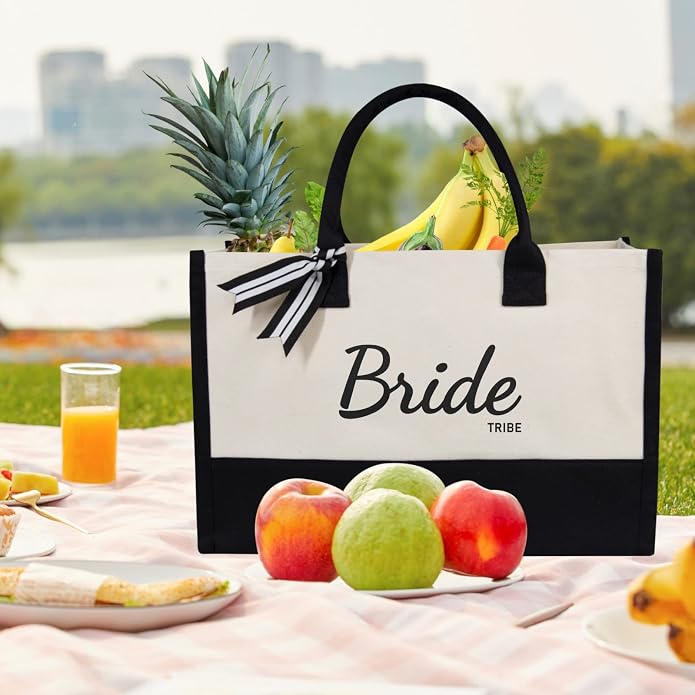 TOPDesign Canvas Tote Bag, Bridal Shower Gifts