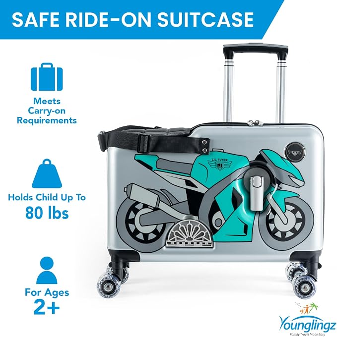 Younglingz LIL FLYER GO Version 2 Ride On Suitcase