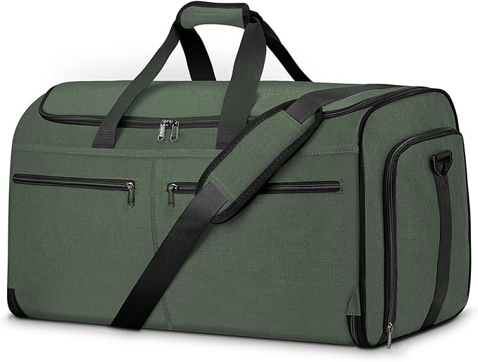 Bukere Garment Bags for Travel, Large Convertible Garment Duffel Bag for Men