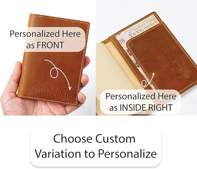 HIFA Leather Passport Holder, Handmade Passport Cover