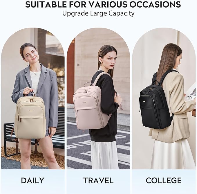 Hiking Travel Backpack for Women Casual Business Weekender Multilayer Laptop Bag