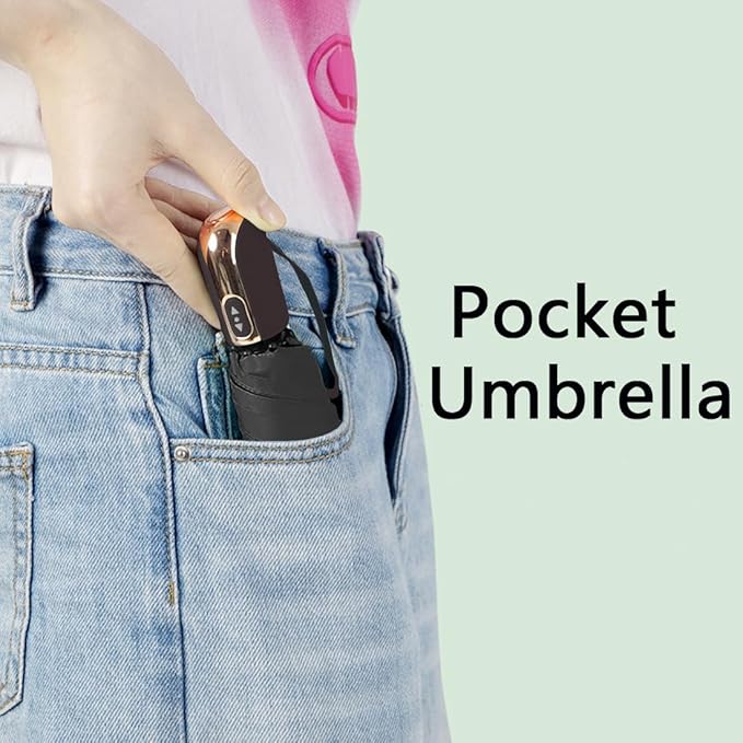Goothdurs Mini Travel Compact Automatic Umbrella Small Lightweight Folding Rain