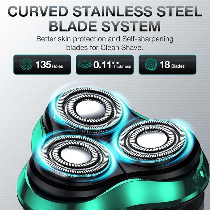 Electric Razor for Men, Rechargeable Shaver