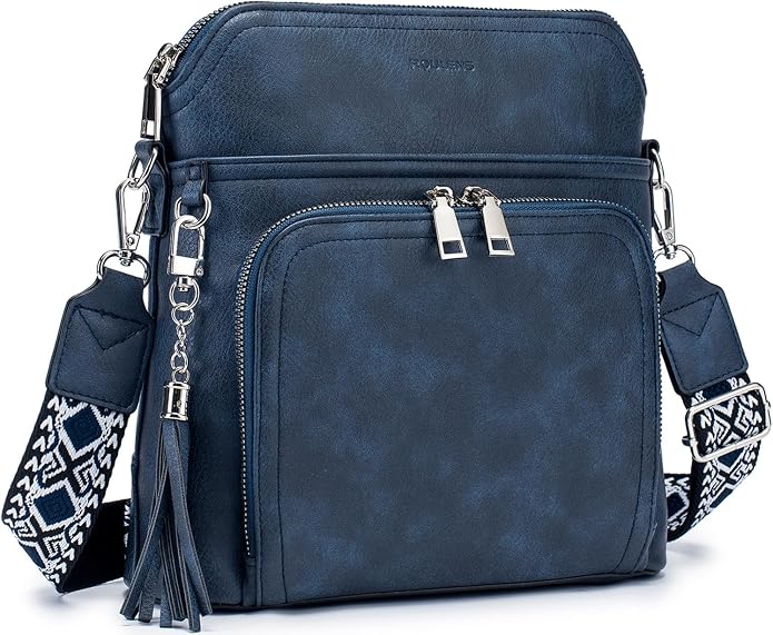 Crossbody Purse for Women, Lightweight Medium Crossbody Bag Soft Leather