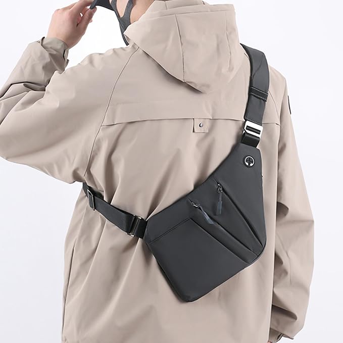 Anti Theft Crossbody Bags for Women Men, Slim Sling Bags