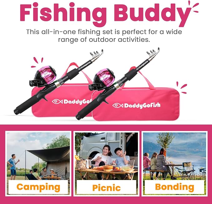 DaddyGoFish Kids Fishing Pole