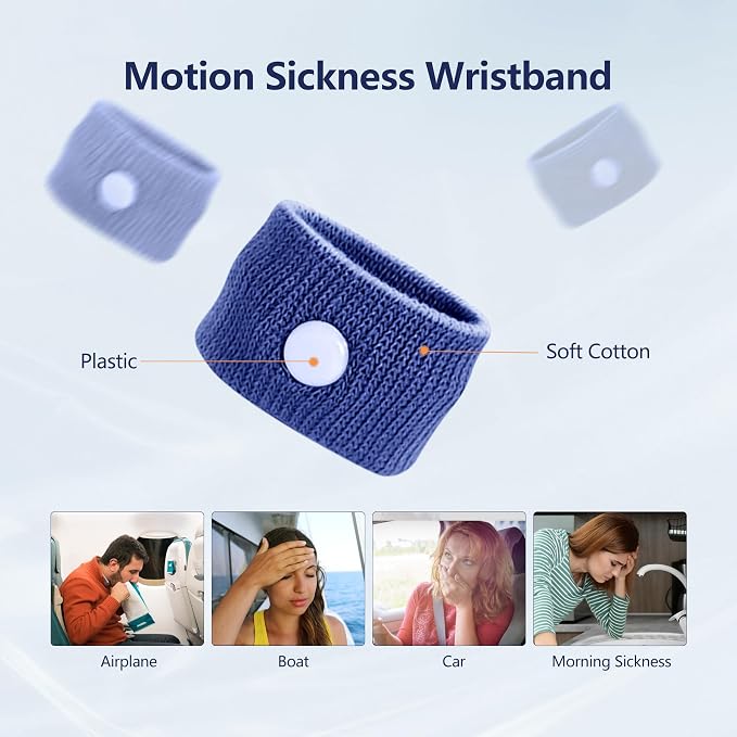 Motion Sickness Wristband, Anti-Nausea Acupressure Wrist Band