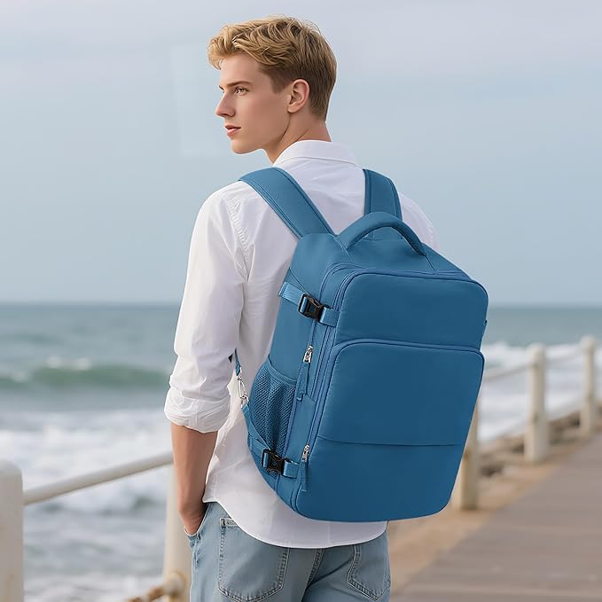 Travel laptop Backpack for Men Women, Personal Item Size Flight Approved